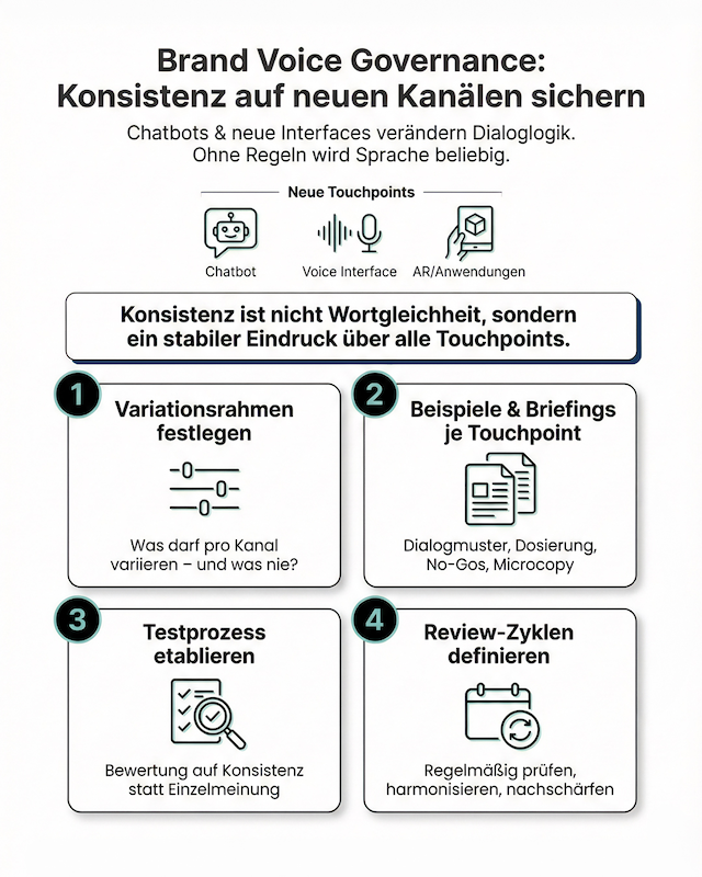 Brand Voice Governance: Konsistenz auf neuen Kanälen sichern
