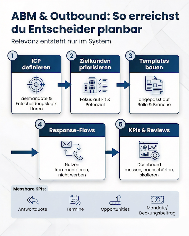 Mandanten gewinnen: Entscheider planbar erreichen